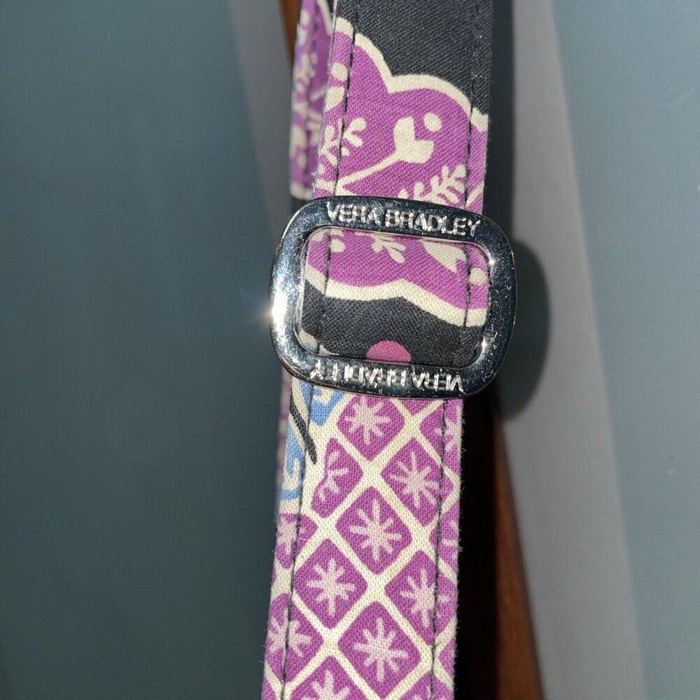 Vera Bradley Retired Winter 2015 Alpine Floral Double Zip Crossbody Flap Mailbag - Picture 9 of 12
